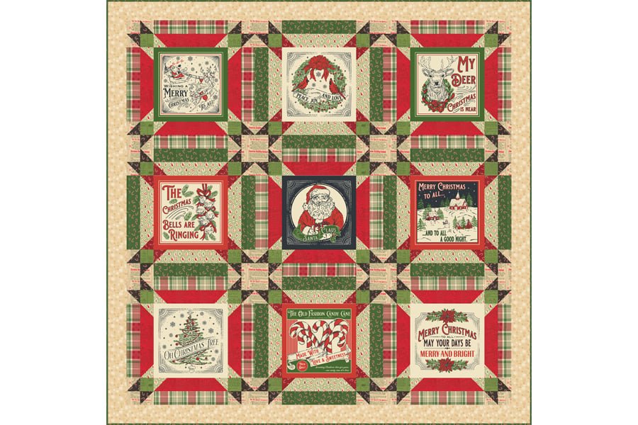 Peace & Joy Holiday Cheer Panel Quilt