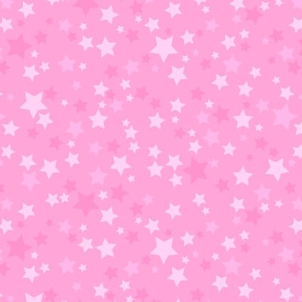 Playtime Flannel Pink Stars 5F109