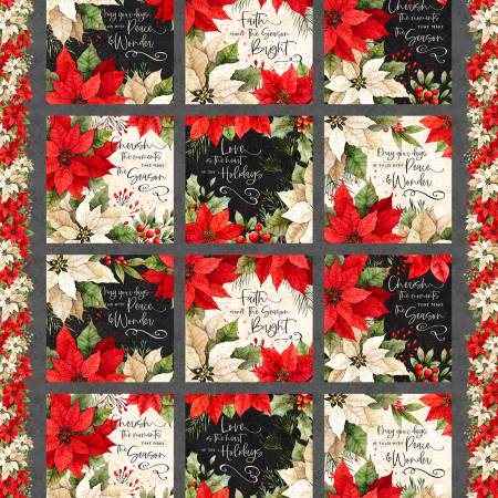 Poinsettia Radiance Craft Panel Multi 805228