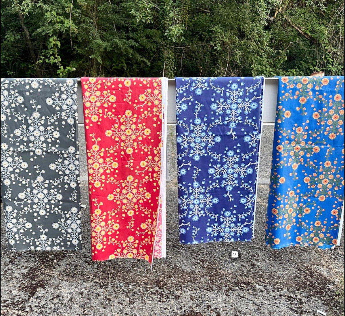 Splash Laminate Cotton Fabric 1 Yard Cut - Monterey