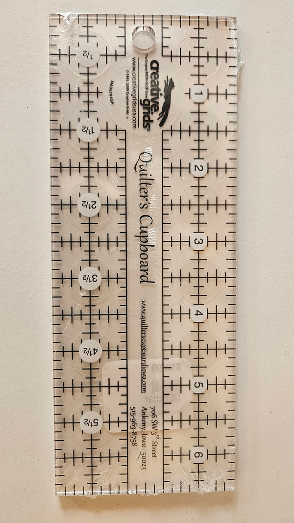 Creative Grids Quilter's Cupboard 2.5" x 6.5" QC Ruler