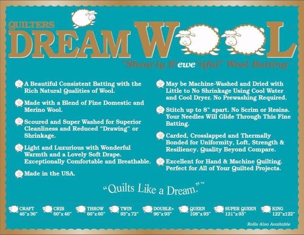 Quilters Dream Wool Queen 108" x 93"