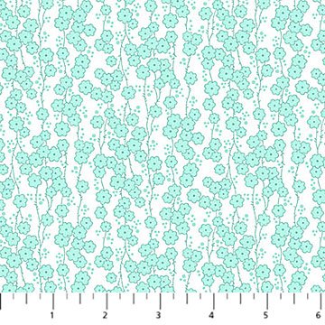 Quilting In Bloom Daisy Chain LT Turq Multi 6550