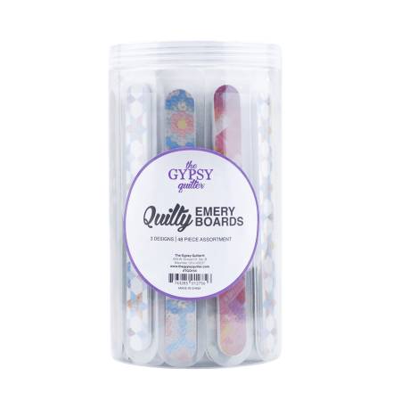 Quilty Emery Boards 48pc Assortment in Canister