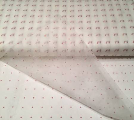 Red Dot Tracer Tracing Material 46in x 25yds White