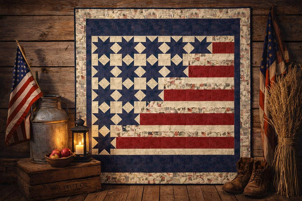 3 Sisters Patriotic Two Hundred Fifty Quilt Kit