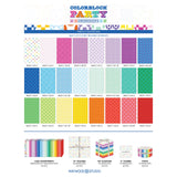 10" Squares Colorblock Party 42 pieces per bundle
