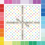 10" Squares Colorblock Party 42 pieces per bundle