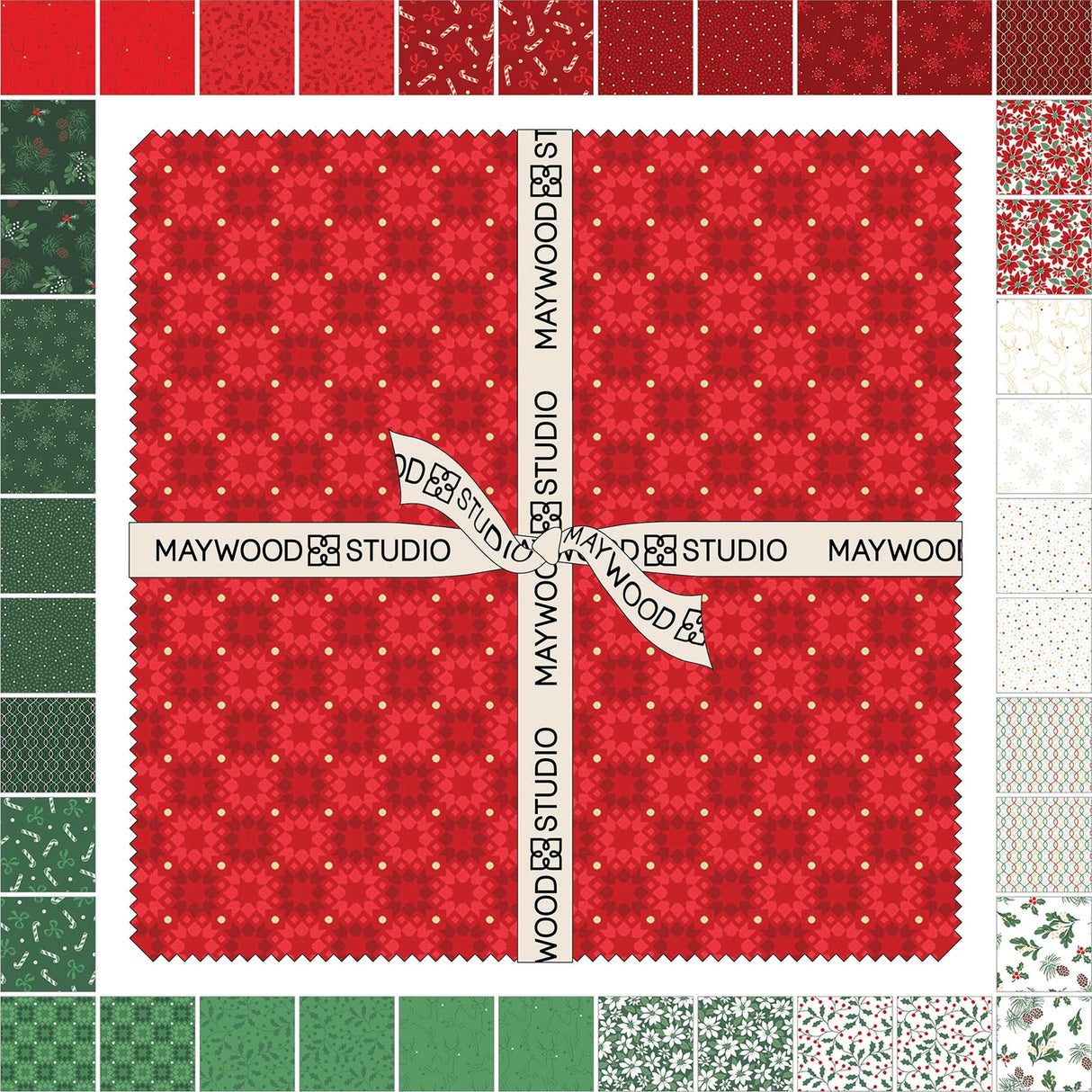 10" Squares Merry Mix 42 pieces per bundle