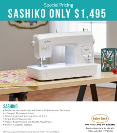 Sashiko sewing machine