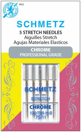 Schmetz Chrome Stretch Needle 5 ct Size 75/11