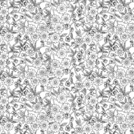 Sewing Seeds III Porcelain Petals White 5196