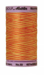 Silk-Finish 50wt Variegated Cotton Thread 500yd/457M Orange Ana