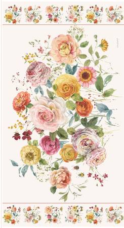 Sketchbook Digitally-Printed 23 1/2in x 43 1/2in Floral Panel