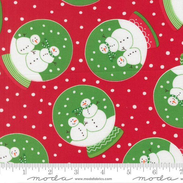 Snow Time Poinsettia Red Snowglobe 805218