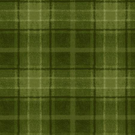 Snowtop Mountain Green Big Plaid Flannel 6F138