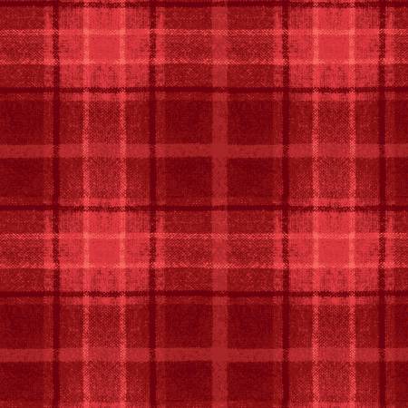 Snowtop Mountain Red Big Plaid Flannel 6F137