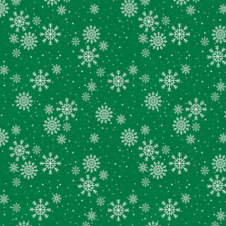 Snowy Gnomies Snowflakes Green 806115