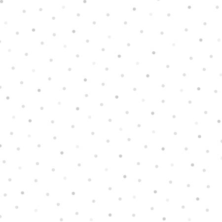 Sorbet Flannel Tossed Tonal Dots White with Grey 6F120