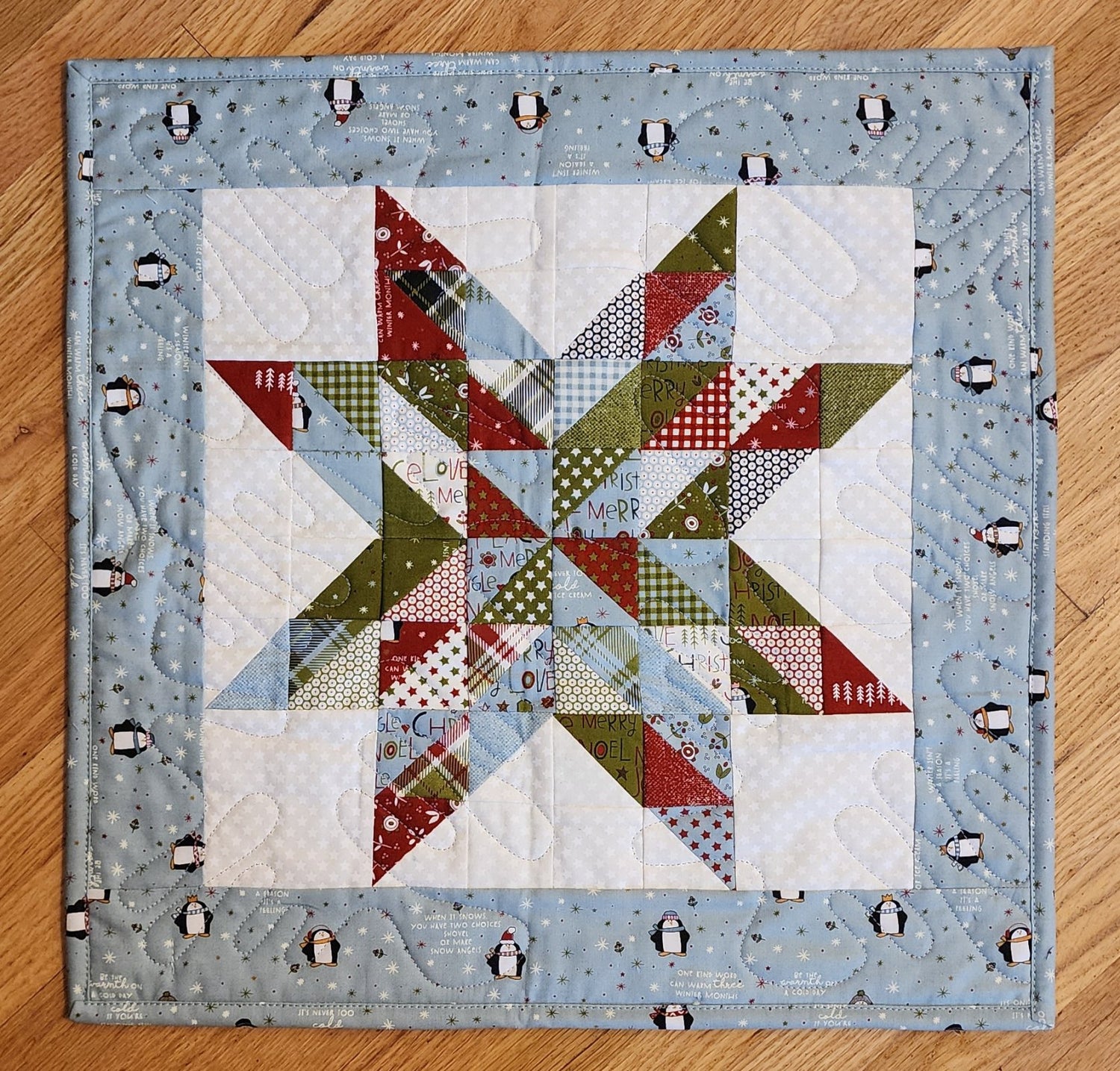 Star of Candy Chilly Table Topper or Pillow Kit