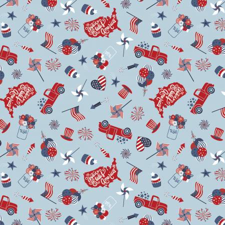 Stars and Stripes Forever Main Sky Patriotic 5211
