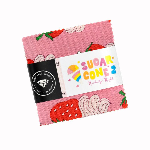 Sugar Cone 2 Mini Charm RS3107MC Ruby Star Precut#1