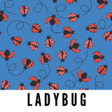 Splash Laminate Cotton Fabric 1 Yard Cut - Lady Bug