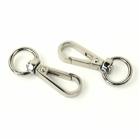 Swivel Hooks 1/2" Nickel = Two