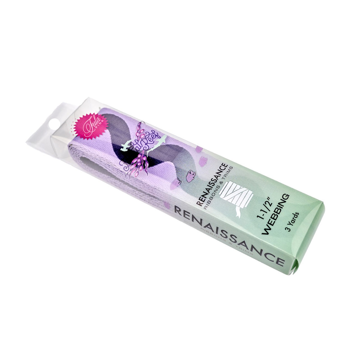 Floral Reef Webbing Big Squiggle in UV 1-1/2in x 3yd