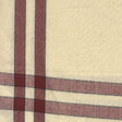 Tea Towel Red Cream with Black Stripe