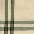 Tea Towel Sage Cream with Black Stripe