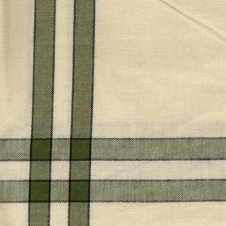 Tea Towel Sage Cream with Black Stripe