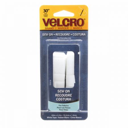Velcro brand Regular Duty Strip White 3/4in x 30in