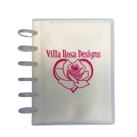 Villa Rosa Pattern Storage Binder Clear