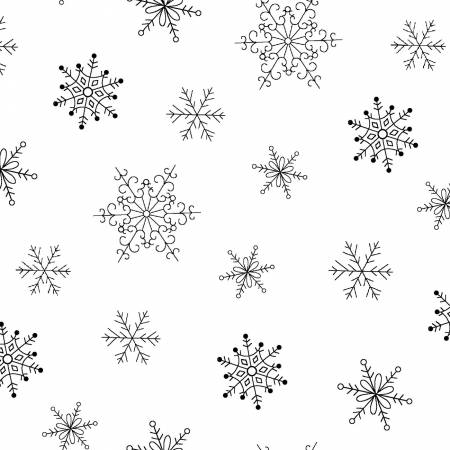 White on White Snowflakes 6102