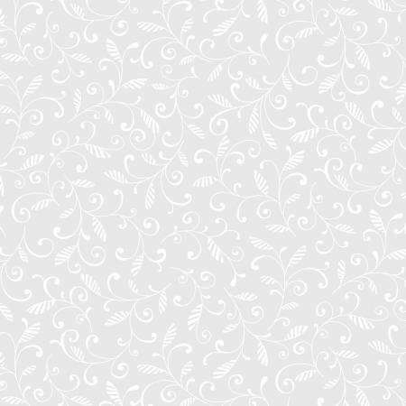 White on White Vine Scrolls 6103