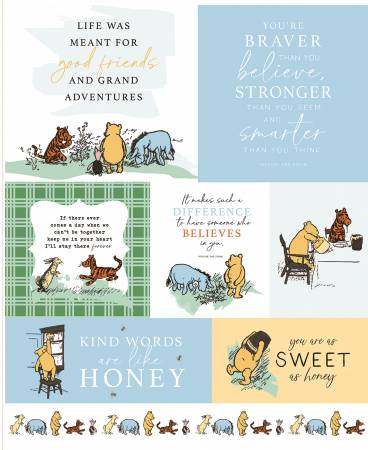 Winnie the Pooh 35 1/2in x 43in Panel 5633