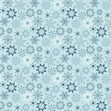 Winter Magic Snowflakes Aqua 805173