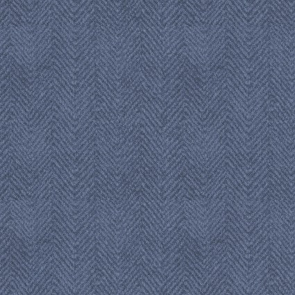 Woolies Flannel Blue Herringbone 5F147