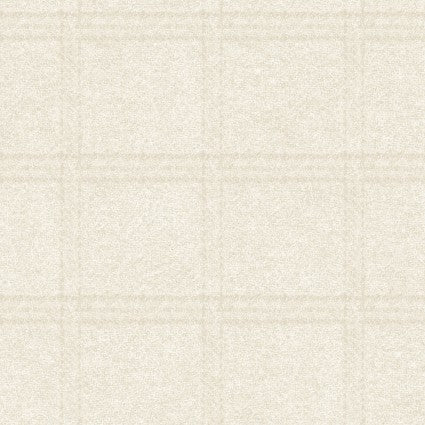 Woolies Flannel Cream Tartan Plaid 5F125