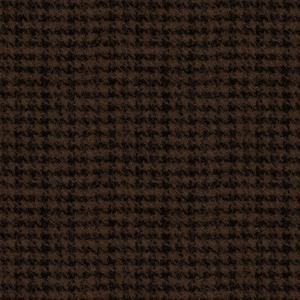Woolies Flannel Espresso Houndstooth 5F138