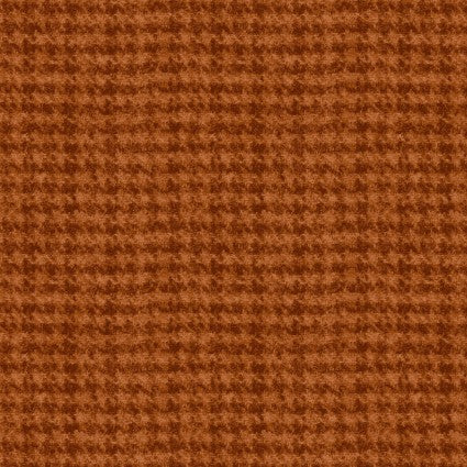 Woolies Flannel Orange Houndstooth 5F141