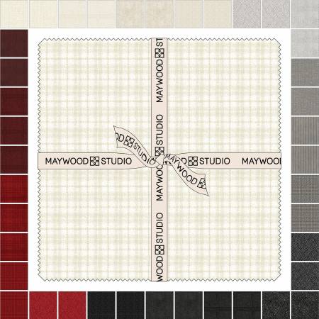 Woolies Flannel Winterberries 10in Squares 42pcs/bundle