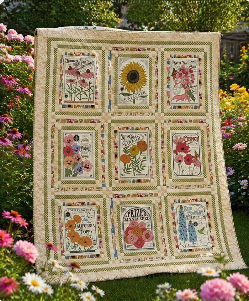 Sowing the Seeds of Love My Secret Garden Quilt Kit