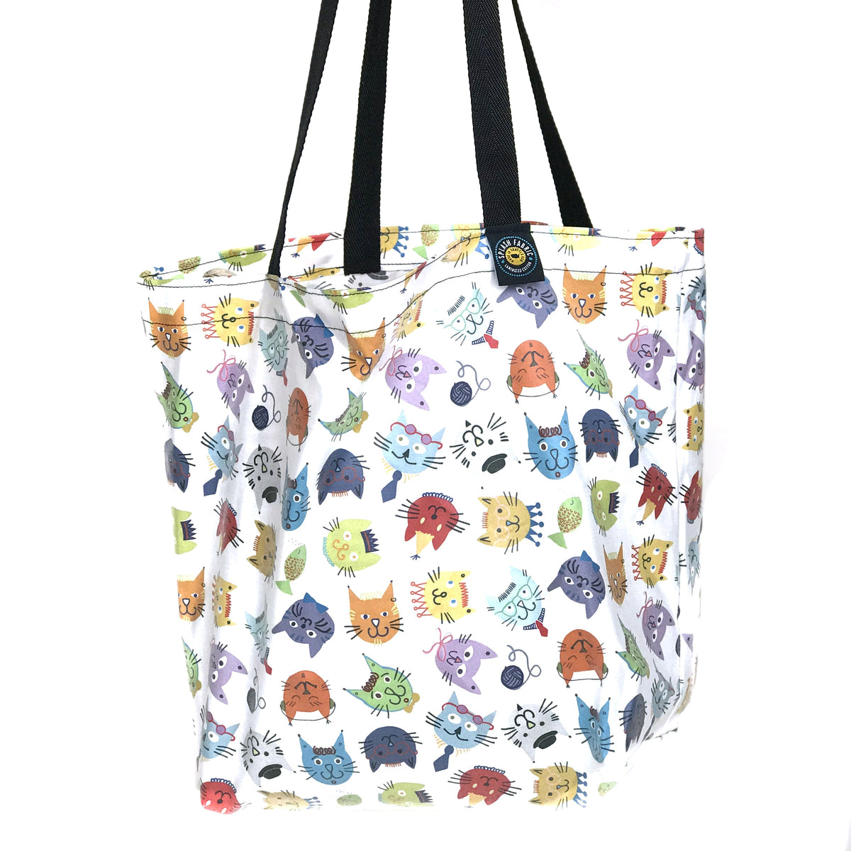 Splash Laminate Cotton Fabric 1 Yard Cut - Cool Cats